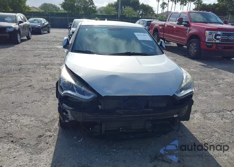 2016 Hyundai Veloster Turbo из США, поврежденный, VIN KMHTC6AE4GU303847